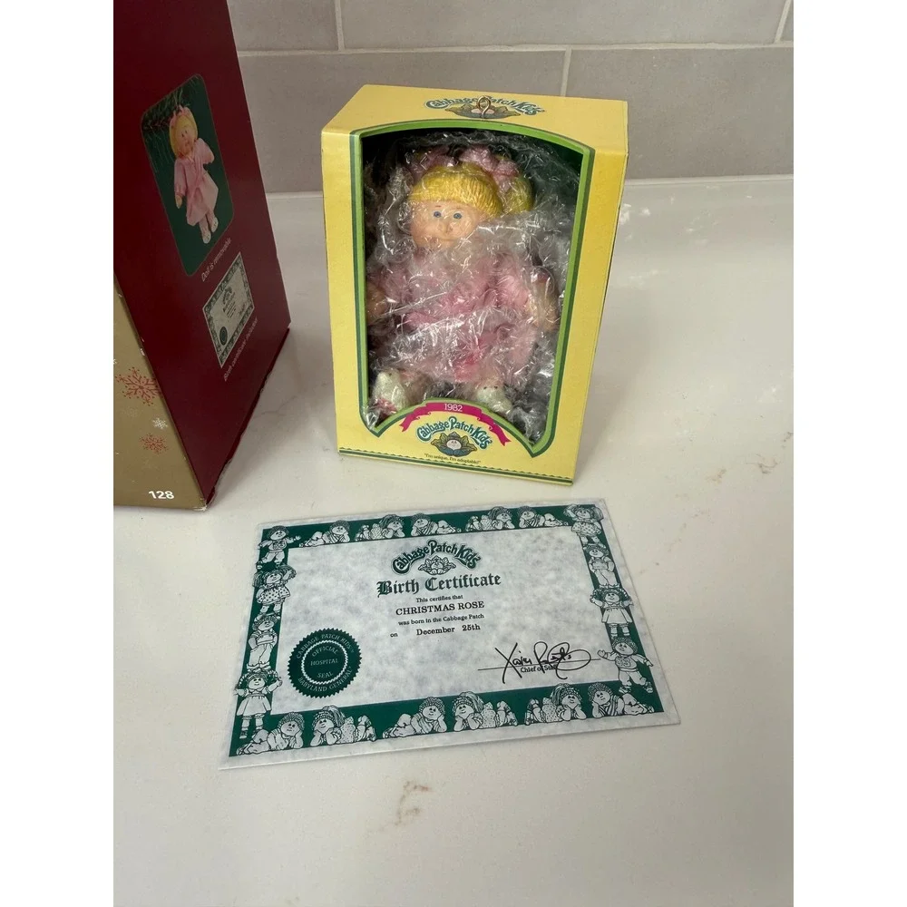 Carlton Cards Cabbage Patch Kids Christmas Rose Ornament 2004 Pink Robe 128
